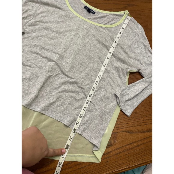 American Eagle Chiffon Back Shirt Size M - Picture 4 of 8